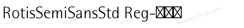 RotisSemiSansStd Reg字体转换